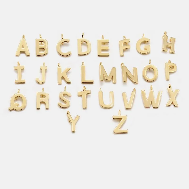 26 Swyn Pendant Cychwynnol Llythyren