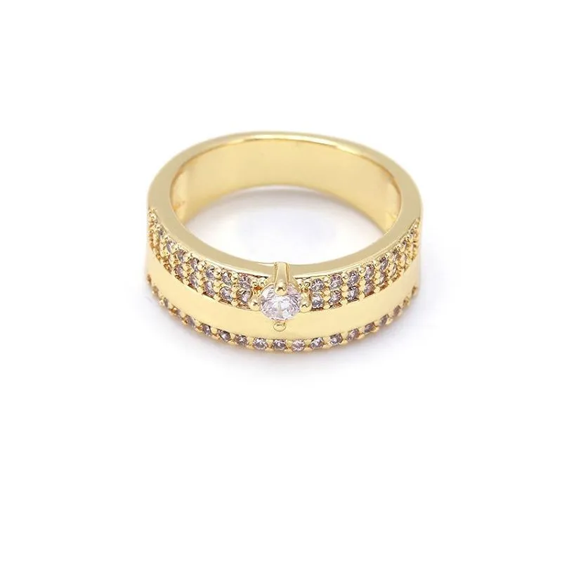 Modrwy Priodas Hynafol Plated Aur