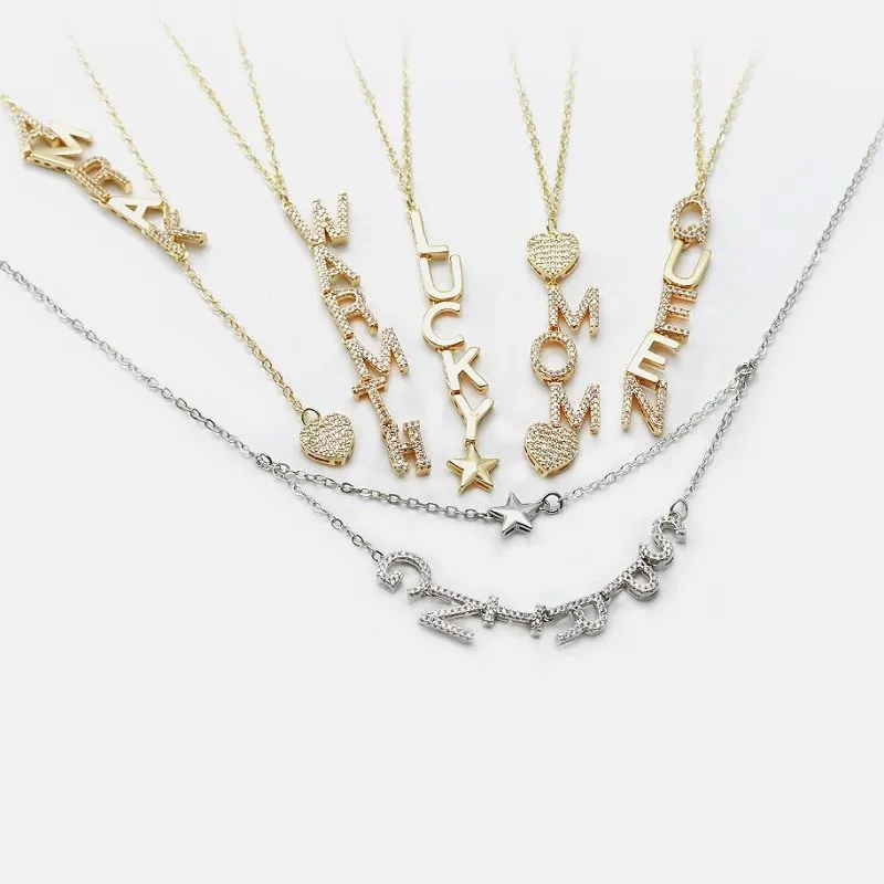 Zirconia Ciwbig Pendant Cychwynnol