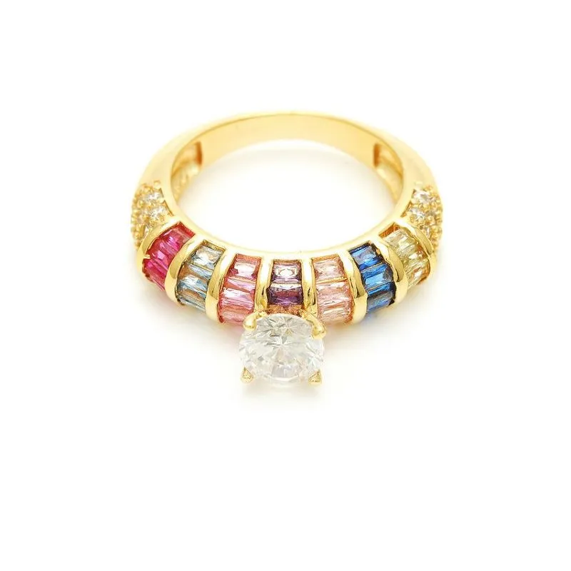 Cymysgwch Dyluniad Modrwy Merched Zircon