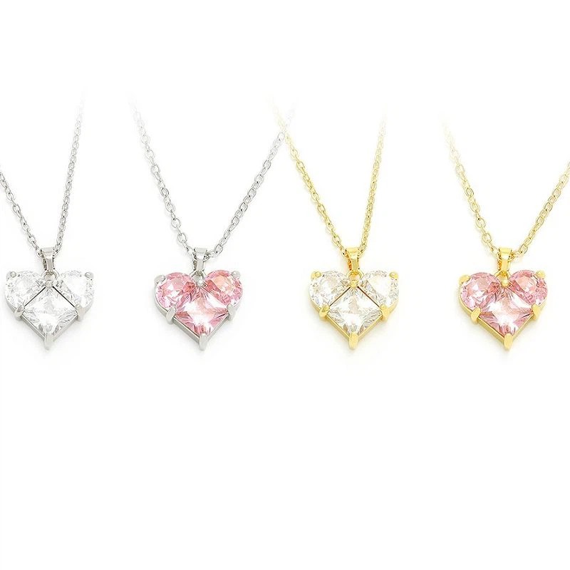 Pendant Calon Rhamantaidd Plated Aur