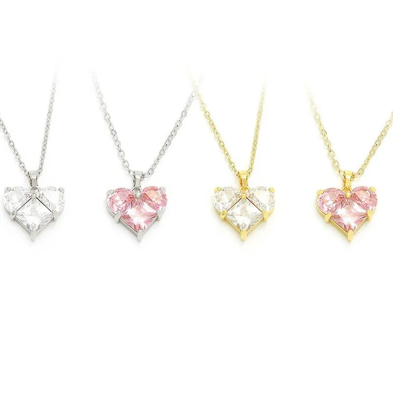 Pendant Calon Rhamantaidd Plated Aur