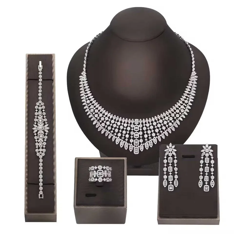 Setiau Moethus Crystal Jewelry Briodas